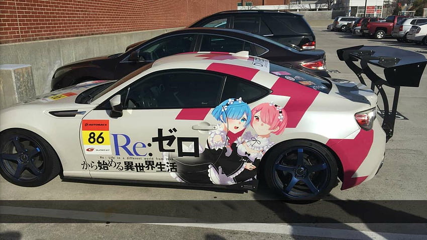 This car of culture was parked next to me today : anime, anime car parked HD wallpaper