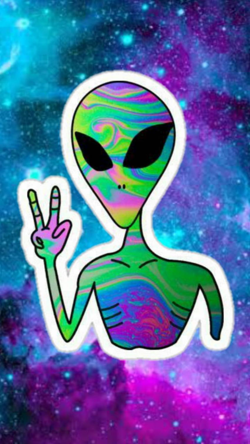 Hintergründe Alien, Alien-Emoji HD-Handy-Hintergrundbild