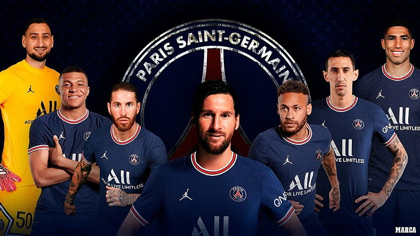 Paris Saint Germain team 2021 HD wallpaper