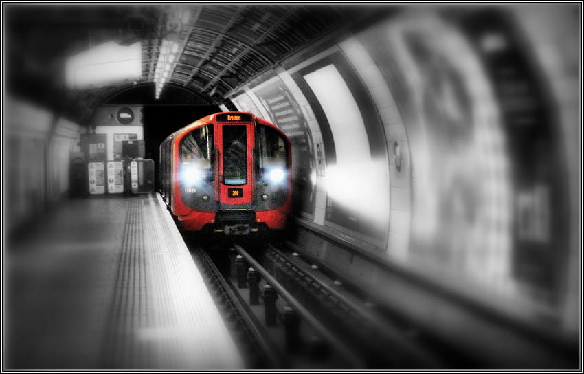 : UK, England, London, station, train, underground, tube, platform, brixton, lu, blinkagain 3991x2553, underground train HD wallpaper