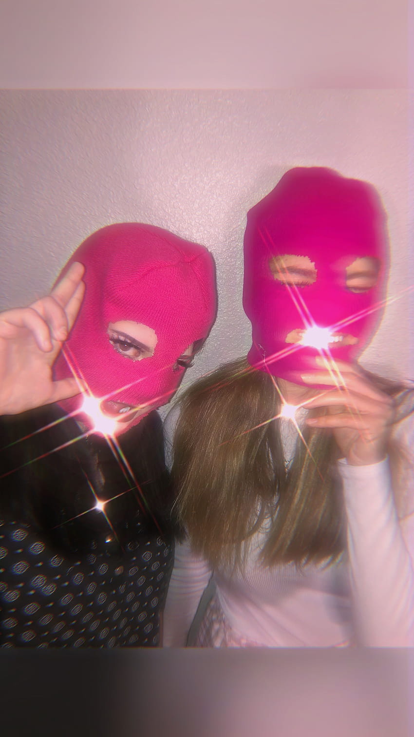 Pink Ski Mask, balaclava aesthetic girl HD phone wallpaper