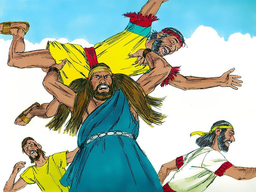 Bible :: Samson attacks the Philistines :: Samson shows, bible samson HD wallpaper