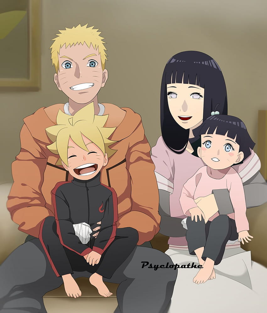 Naruto family, uzumaki family HD phone wallpaper