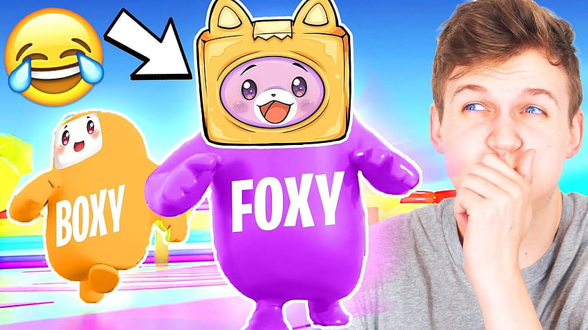 Cute Lankybox Boxy Foxy HD wallpaper