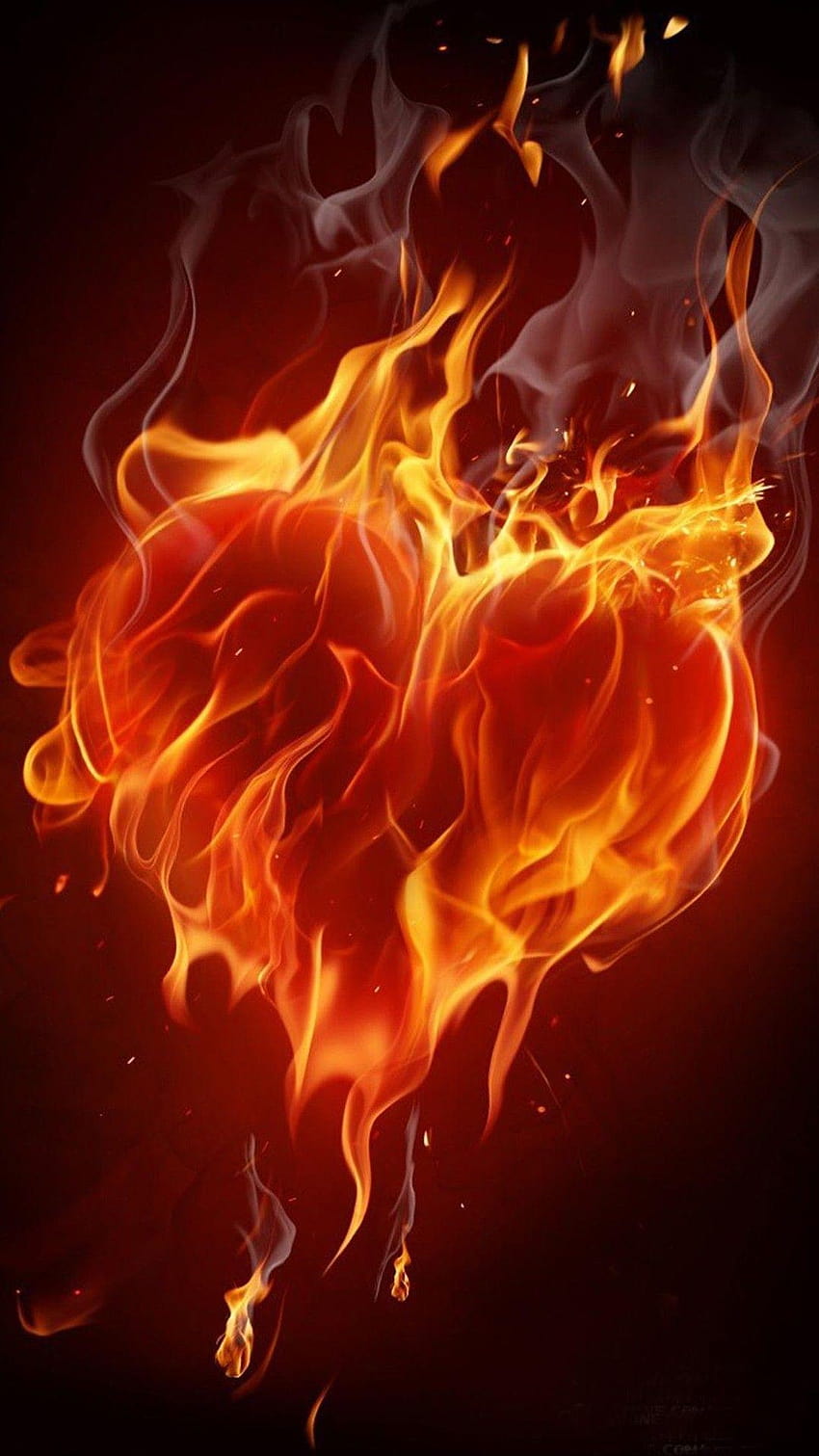 Fire Heart Stock Photos and Images - 123RF