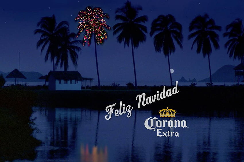 Corona Christmas Palm Tree HD wallpaper