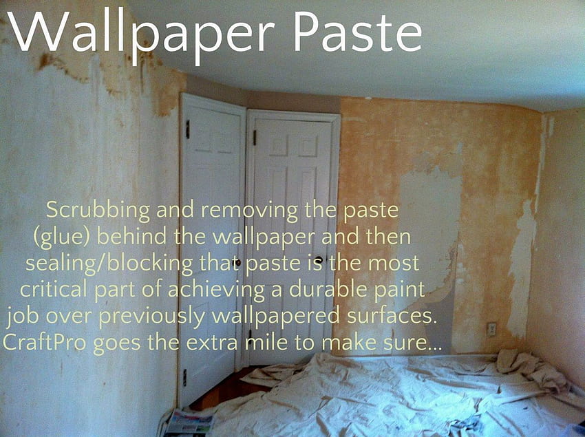 Painting over Wallpaper Glue Essential Advice