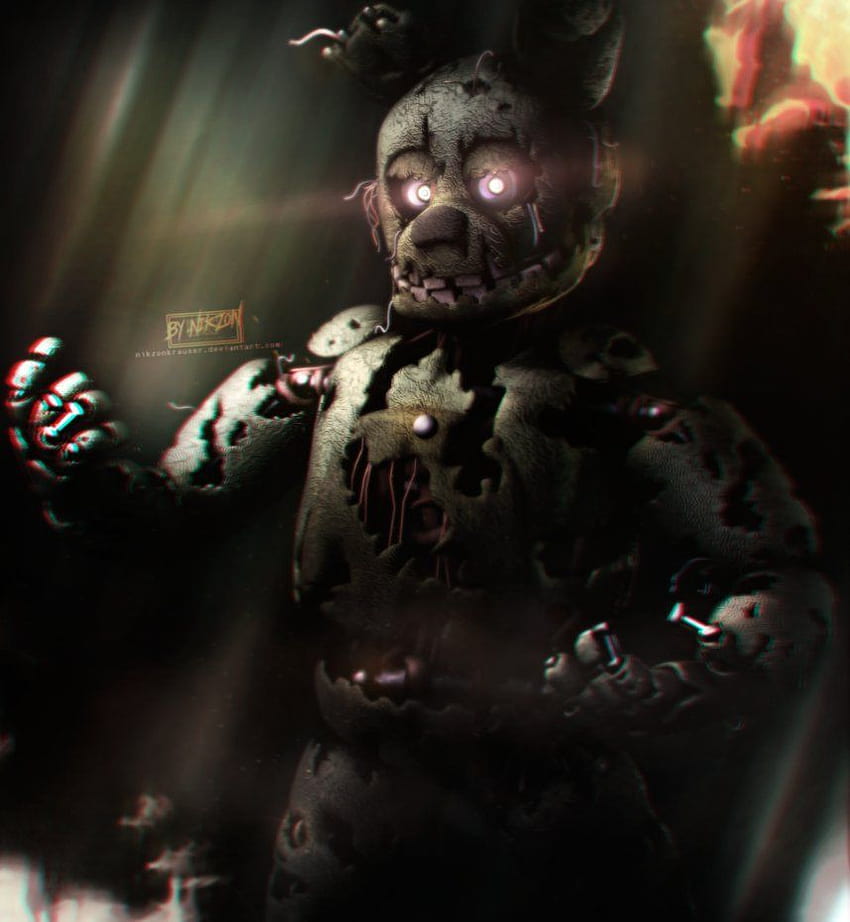 FNaF 3 Poster by Me  Phantom Models port by Thunder - Springtrap port by  SpinoFan : r/fivenightsatfreddys