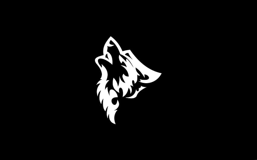 Logotipo de lobo, símbolo de lobo fondo de pantalla