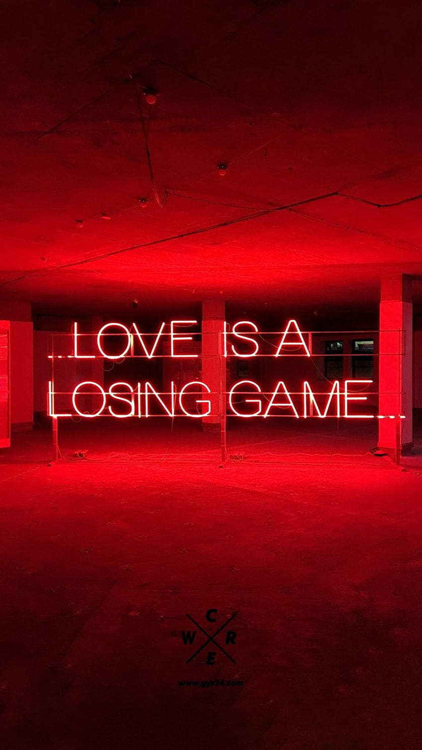 L'amour est un jeu perdant Non seulement solennellement, même intelligent va être là pour, l'amour rouge esthétique Fond d'écran de téléphone HD
