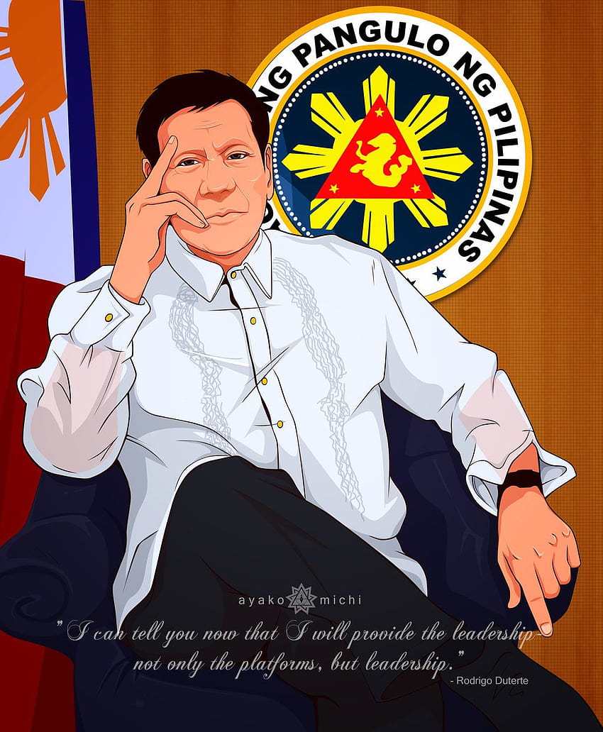 President Rodrigo Duterte Anime HD phone wallpaper