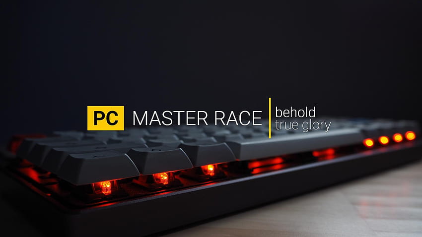: PC Master Race, keyboard mekanis 1920x1080 Wallpaper HD