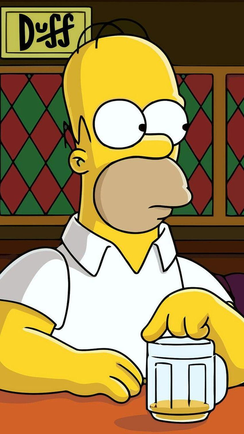 The Simpsons Homer phone backgrounds for iPhone and, duff HD phone wallpaper