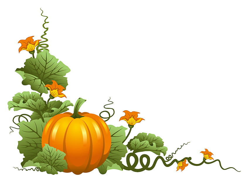 Pumpkin Decor PNG Clipart, thanksgiving border HD wallpaper