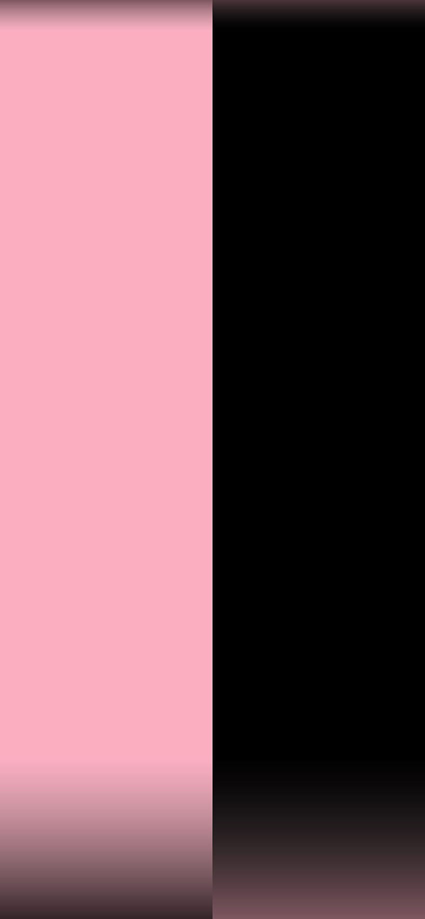 블랙과 핑크, 색상 하프앤하프 HD 전화 배경 화면