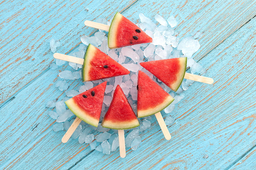 watermelon, ice, delicious, Food HD wallpaper