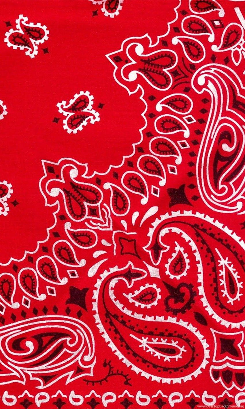 Red Bandana Print Backgrounds, bandanas HD phone wallpaper