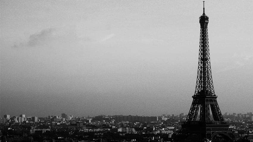 Paris Hitam Putih, blvck paris Wallpaper HD