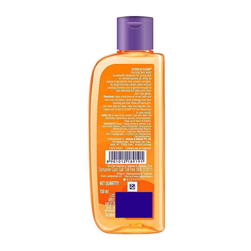 Kup Clean and Clear Pianka do mycia twarzy do cery tłustej 150ml Tapeta na telefon HD