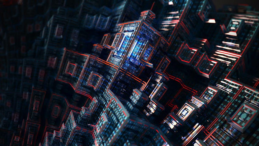 Cubos, 3D, Oscuro, Abstracto, cubos abstractos fondo de pantalla