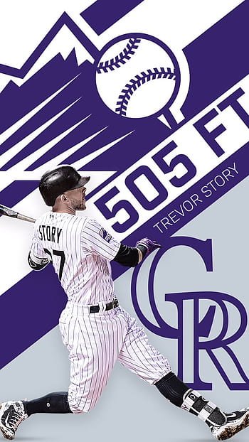 MLB Colorado Rockies - Trevor Story 17 Wall Poster, 22.375 x 34, Framed 