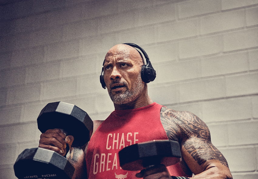 Dwayne Johnson Workout 2019, Celebrities HD wallpaper