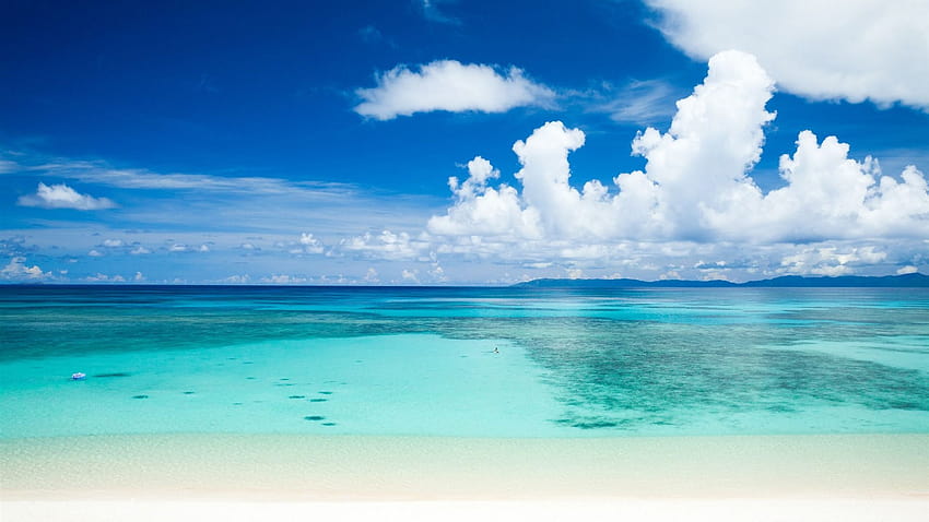 Playa tropical de verano, océano de verano de playa tropical fondo de pantalla