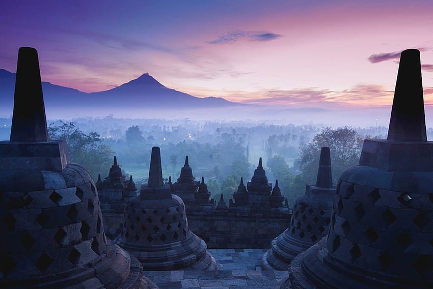 Keajaiban Dunia 008/118: Borobudur, dinasti shailendra Wallpaper HD