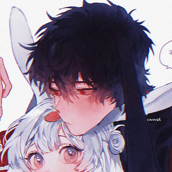 Couple dp - Anime glow art pfp for girls😊🥰