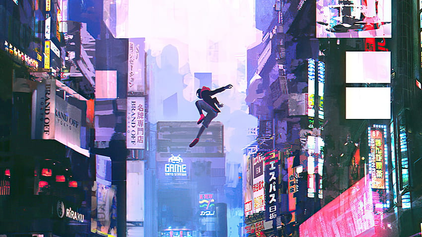 Çin Mahallesindeki Örümcek Adam, Süper Kahramanlar, Arka Planlar ve Çin Mahallesi animesi HD duvar kağıdı