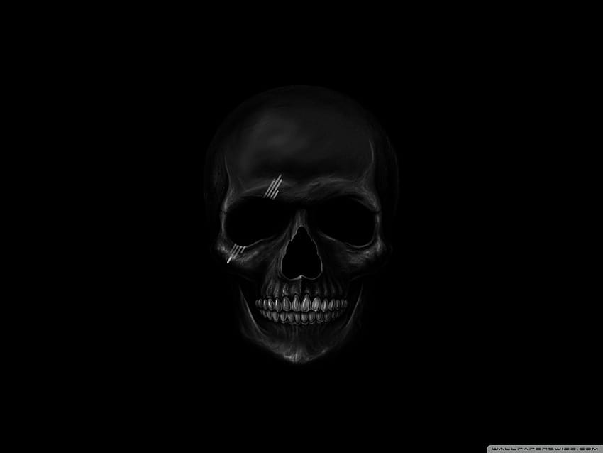 Black Skull ❤ para Ultra TV • Calavera de teléfono dual con Android fondo de pantalla