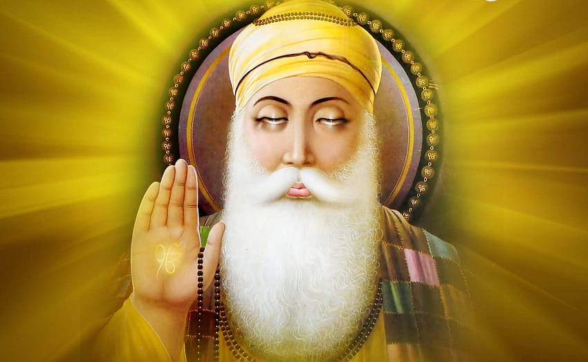 Gurpurab Wishes – Guru Nanak Dev Zitate, Guru Nanak Dev Ji HD-Hintergrundbild