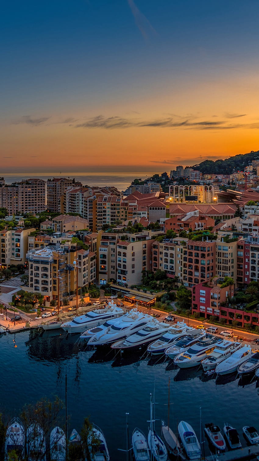 Monte Carlo Harbour House Monaco Travel, Monaco iPhone HD-Handy-Hintergrundbild