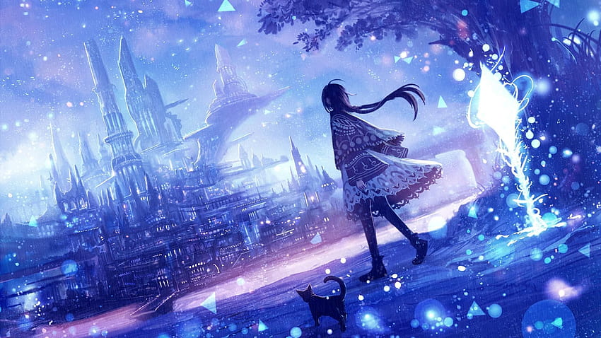 Mystical, fantasy anime HD wallpaper