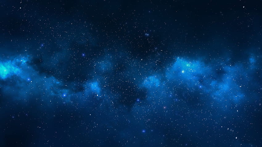Blue Galaxy Stars, aesthetic stars HD wallpaper