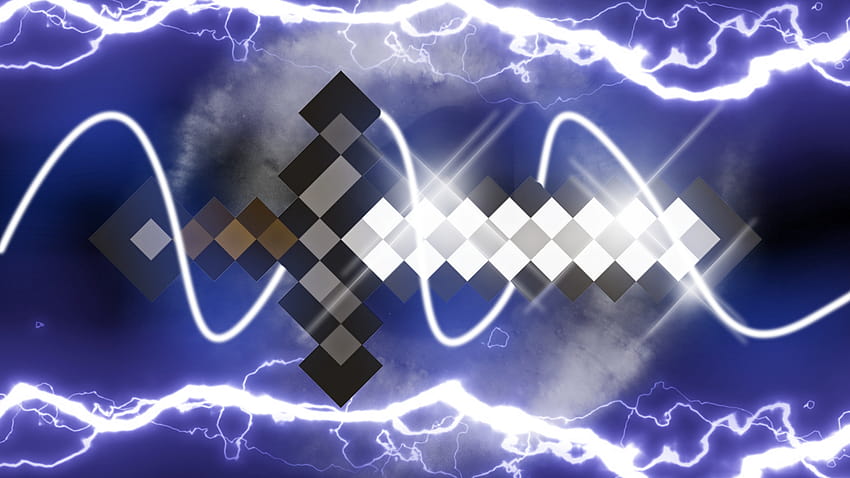 Minecraft Diamond Sword posted by Christopher Peltier, enchanted diamond sword minecraft HD wallpaper