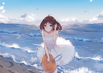 Anime Girl Playing Underwater Live Wallpaper  MoeWalls