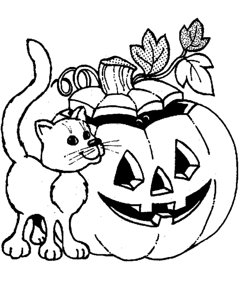 50 Printable Halloween Coloring Page For Kids, halloween coloring pages HD phone wallpaper