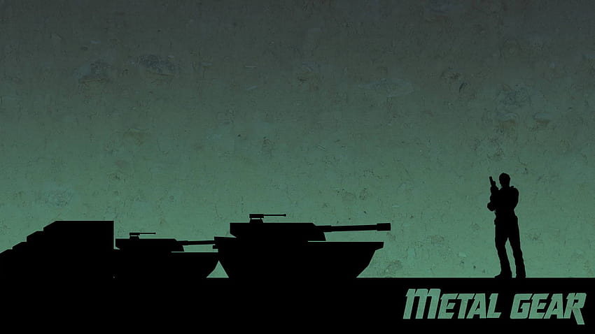 Metal Gear Solid Silhouette, mgs peace walker minimalist HD wallpaper