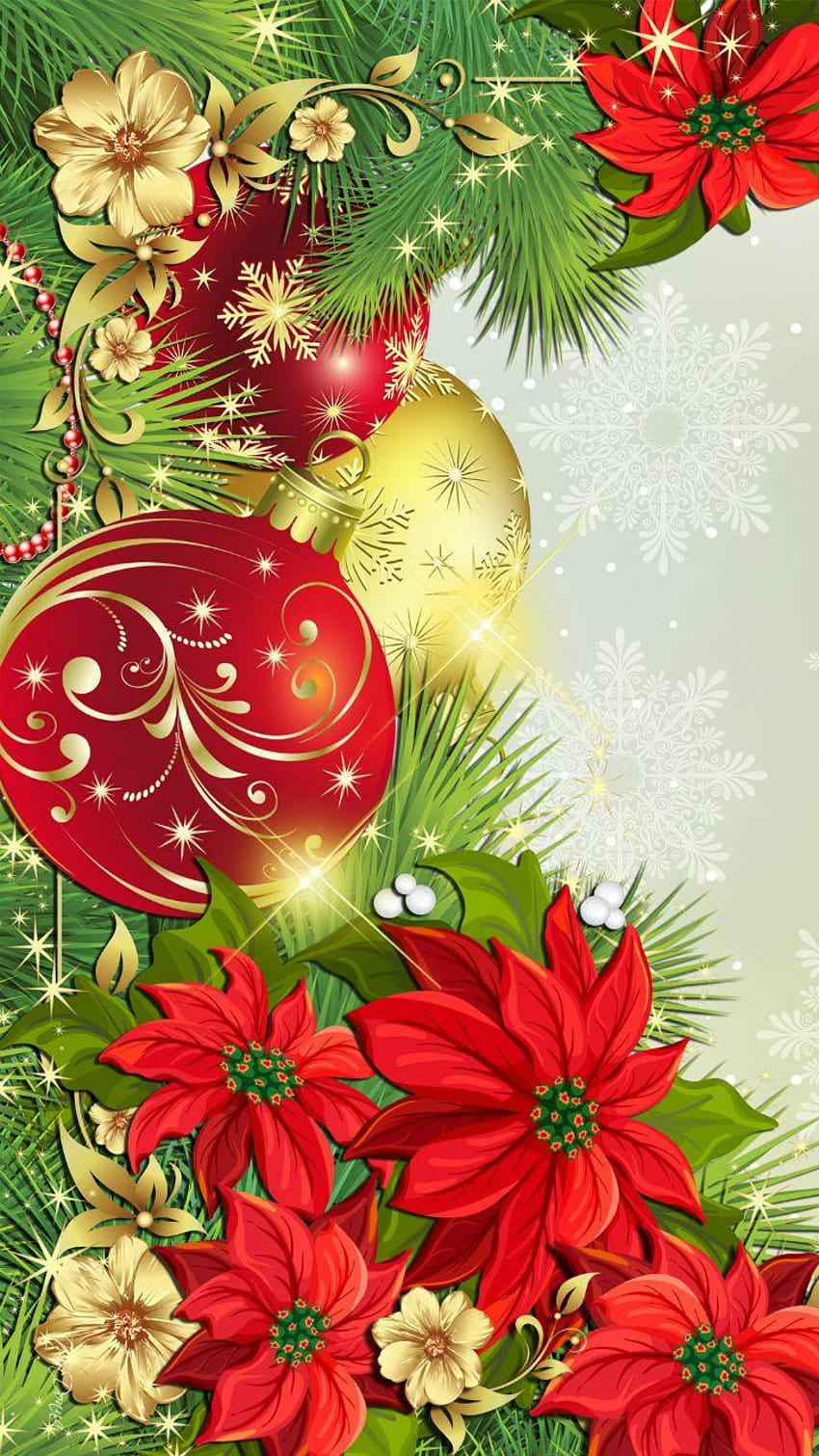 720x1280 «Flowers for christmas» Cell Phone, christmas poinsettia HD phone wallpaper