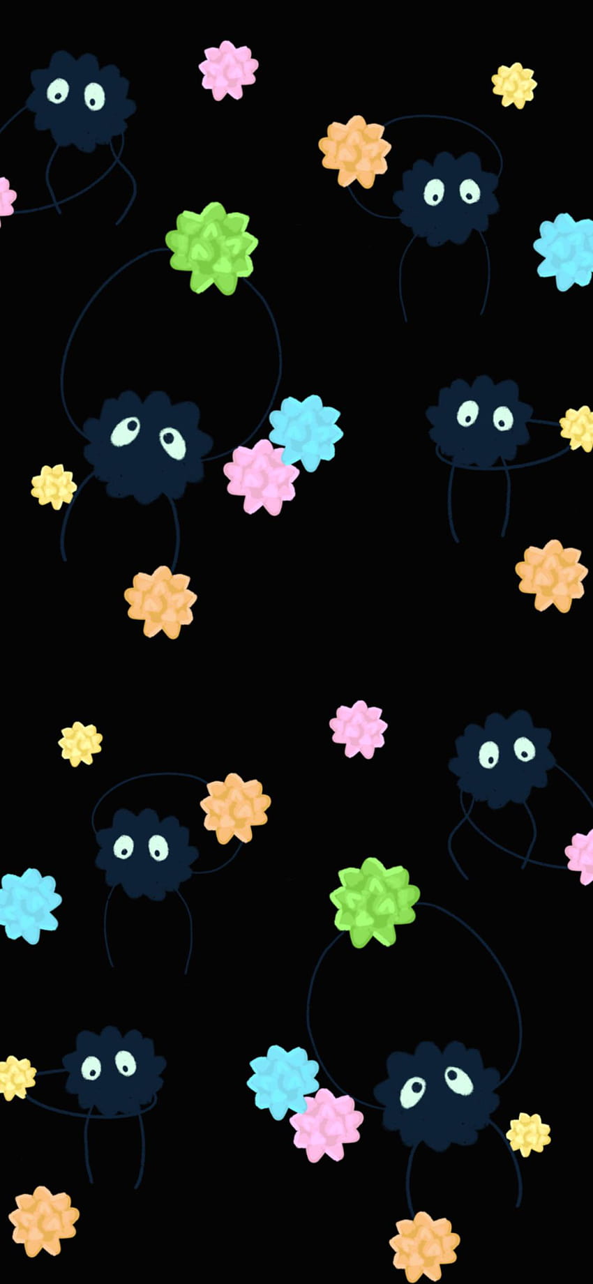 I made a soot sprite if anyone wants :) I added a link for high res : r/ghibli, soot sprites HD phone wallpaper