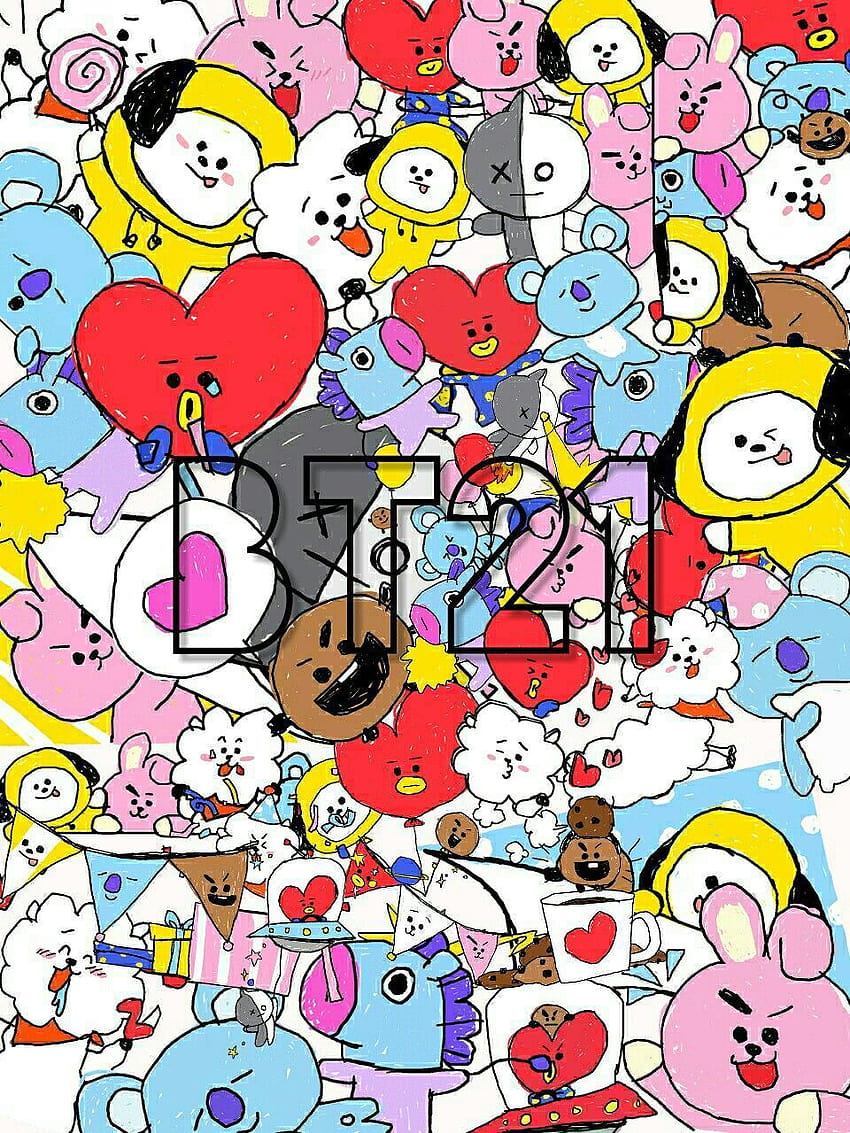 Bt21 Backgrounds posted by Christopher Sellers, bts x bt21 HD phone wallpaper