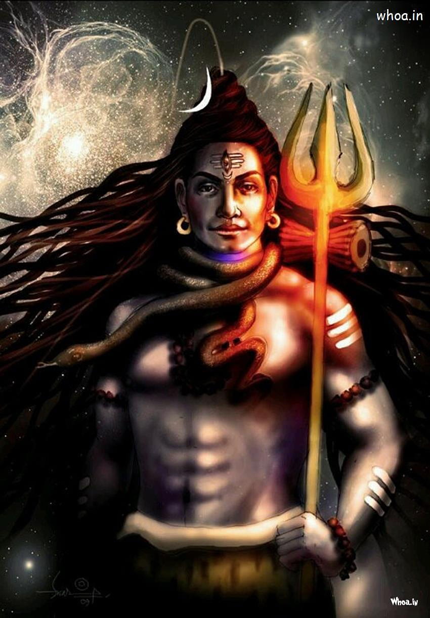 Lord Shiva, Lord Shiv 3d Tapeta na telefon HD