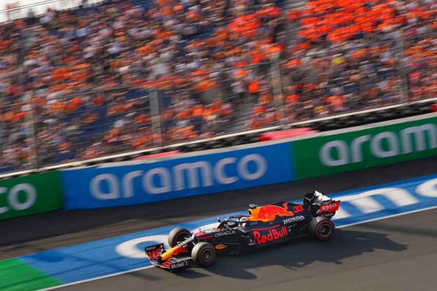 Momenti salienti del Gran Premio d'Olanda F1: Max Verstappen vince per prendere il comando del campionato da Lewis Hamilton, campionato max verstappen f1 2021 Sfondo HD