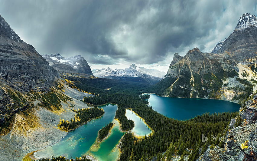 Lake O'Hara, Yoho Ulusal Parkı, Britanya Kolumbiyası, Kanada, emerald lake yoho ulusal parkı HD duvar kağıdı