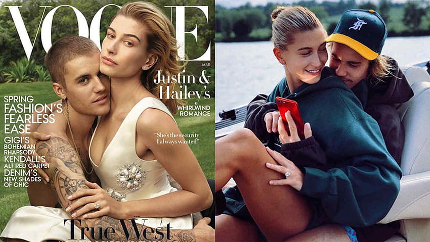 Justin Bieber and Hailey Baldwin Talk About Their Marriage for Vogue, hailey bieber HD wallpaper