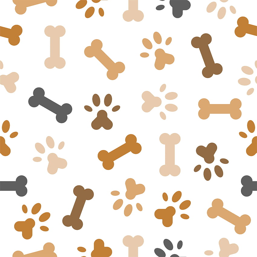 Dog Paw Print Backgrounds, dog bone HD phone wallpaper