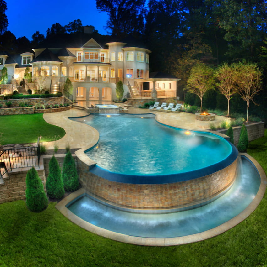 kumpulan ilmu dan pengetahuan penting: Luxury Rich Beautiful House, rich house HD phone wallpaper