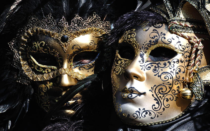 หน้ากากในงานคาร์นิวัลแห่งเวนิส : ไวด์สกรีน วอลล์เปเปอร์ HD