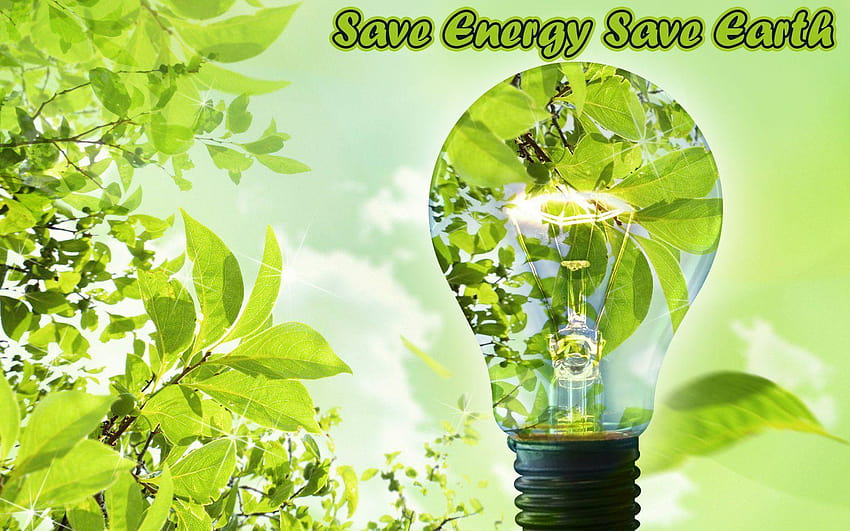 エネルギーを節約 地球を節約、 高画質の壁紙